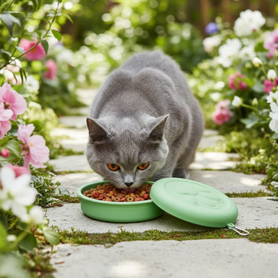 Gamelle pour chat portable | VoyageFélin
