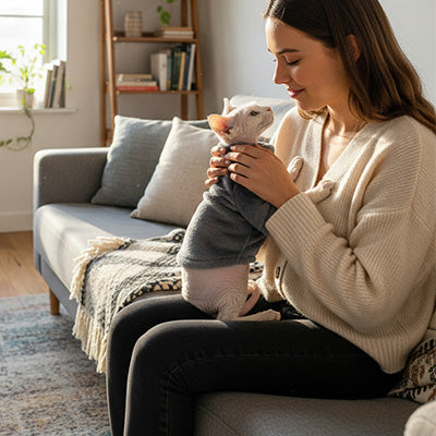 Pull pour chat - Polaire Col Haut