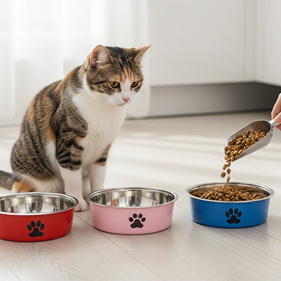 Gamelle inox antidérapante pour chat | Comfort Plus