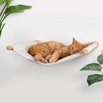 hamac pour chat suspendu relaxant, toile respirante et résistante, favorise un sommeil profond