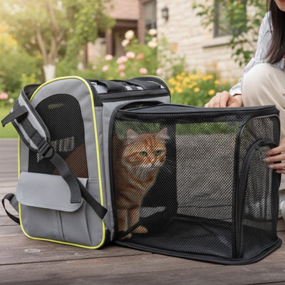 Sac à dos transport chat - Extensible