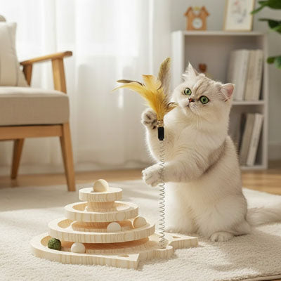 Jouet interactif pour chat Track Tower - Toy