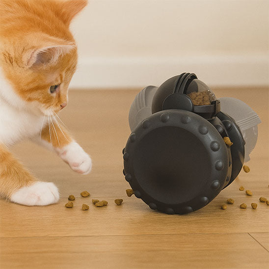 Jouet distributeur de croquettes chat - FeedCar