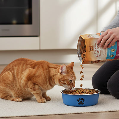 Gamelle inox antidérapante pour chat | Comfort Plus