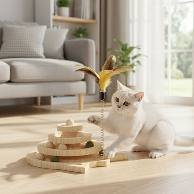 Jouet interactif pour chat Track Tower - Toy