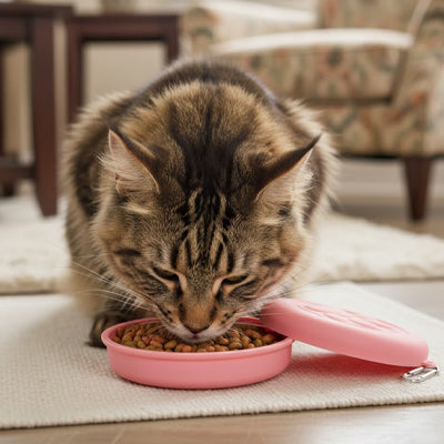 Gamelle pour chat portable | VoyageFélin