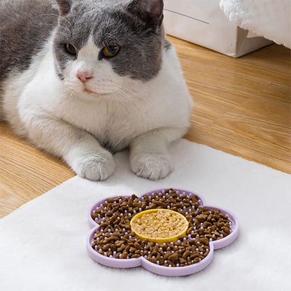 Tapis de lechage chat - Forme Fleur