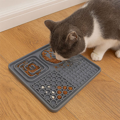 Tapis anti glouton chat - Multi-Compartiment