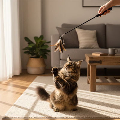 Jouet pour chat - Baguette Extensible