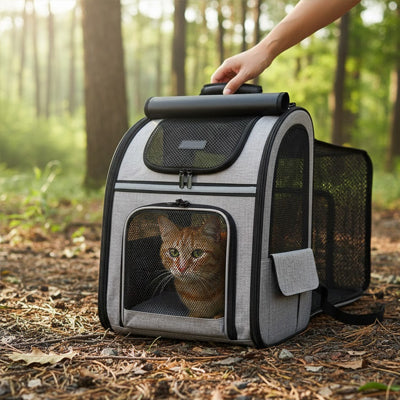 Sac à dos transport chat - Extensible
