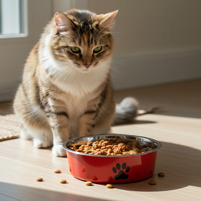 Gamelle inox antidérapante pour chat | Comfort Plus