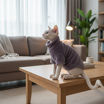 Pull pour chat - Polaire Col Haut