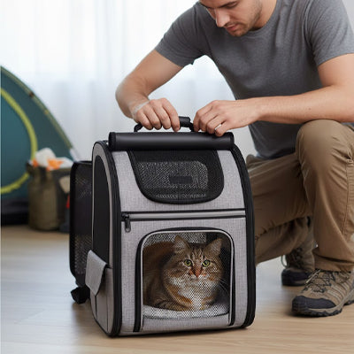 Sac à dos transport chat - Extensible
