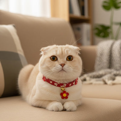 Collier pour chat - Pendentif Fleur