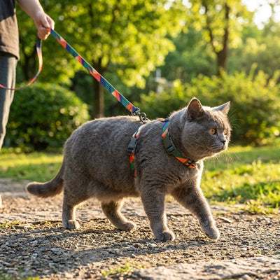 Harnais pour chat - En H ajustable anti-fugue
