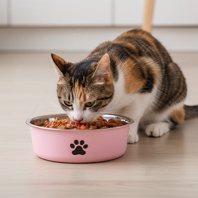Gamelle inox antidérapante pour chat | Comfort Plus