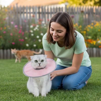 Collerette chat - Collier de protection Anti-morsure