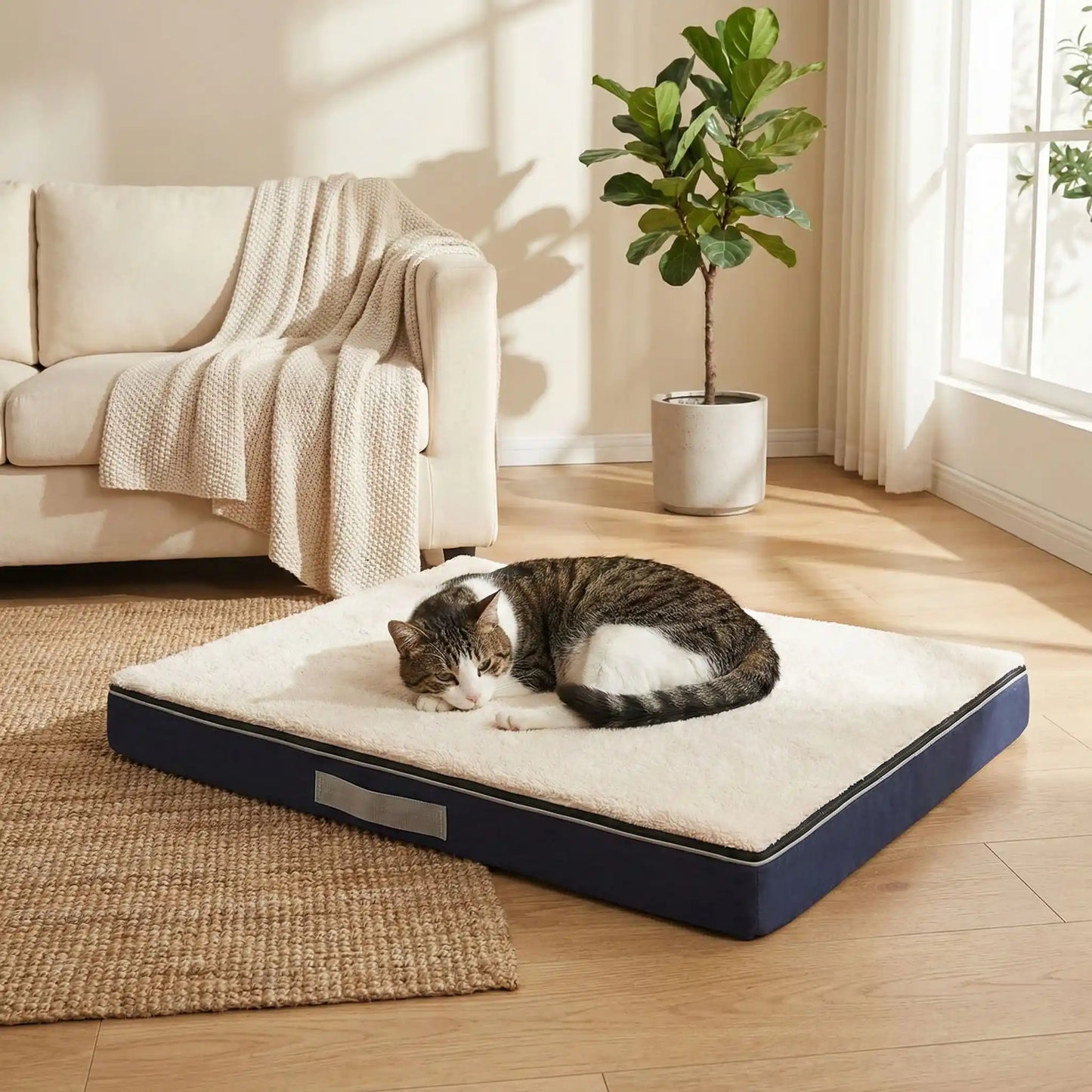 Lit orthopédique pour chat - Mousse alvéolée