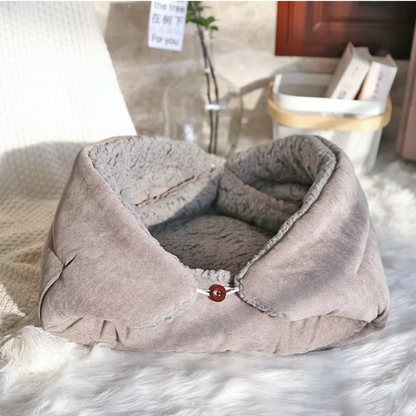 Lit pour chat gris