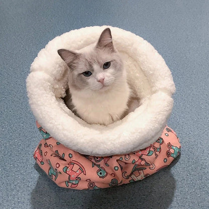 Lit pour chat sac de couchage