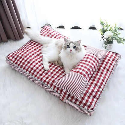 Lit pour chat rouge