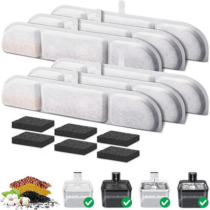 Packde de filtres de fontaine d'eau pour chat