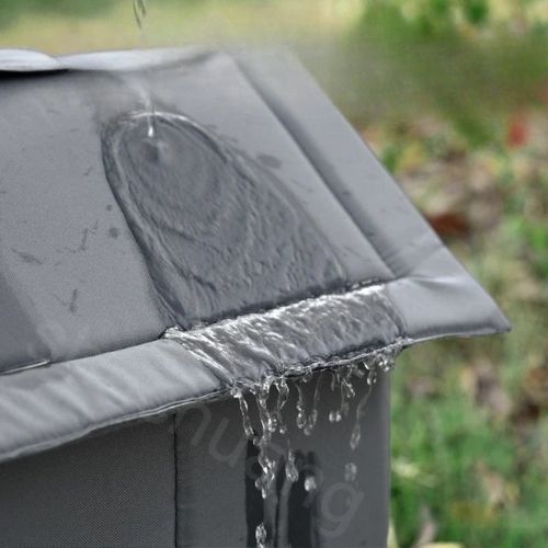 Niche pour chat extérieur en tissu Oxford imperméable.