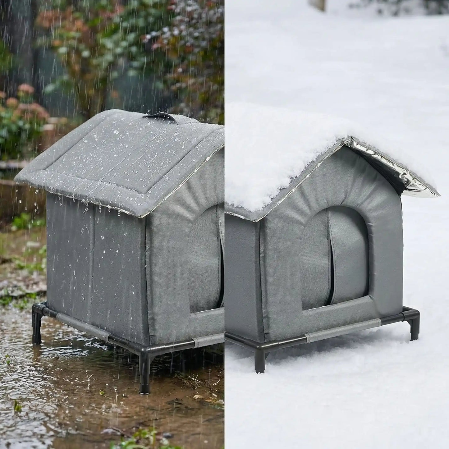 Niche exterieur pour chat - Isolation triple couche
