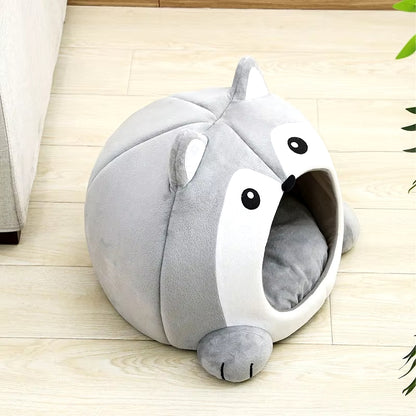 Niche pour chat en forme renard