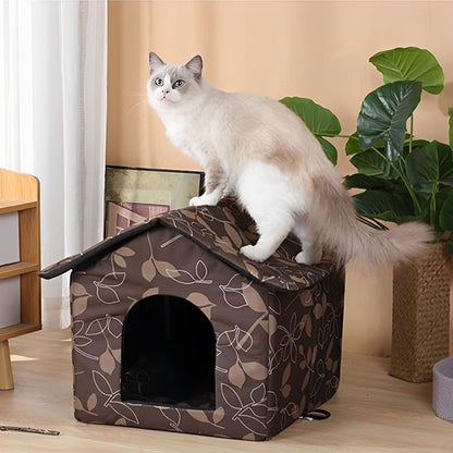 Niche pour chat extérieur - Résistante aux intempéries