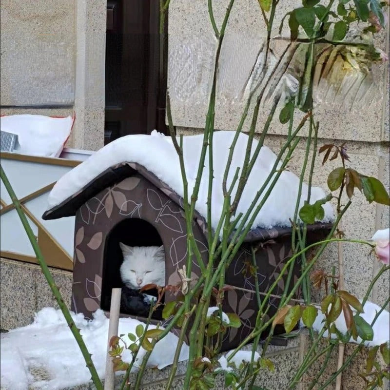 Niche pour chat extérieur - Résistante aux intempéries