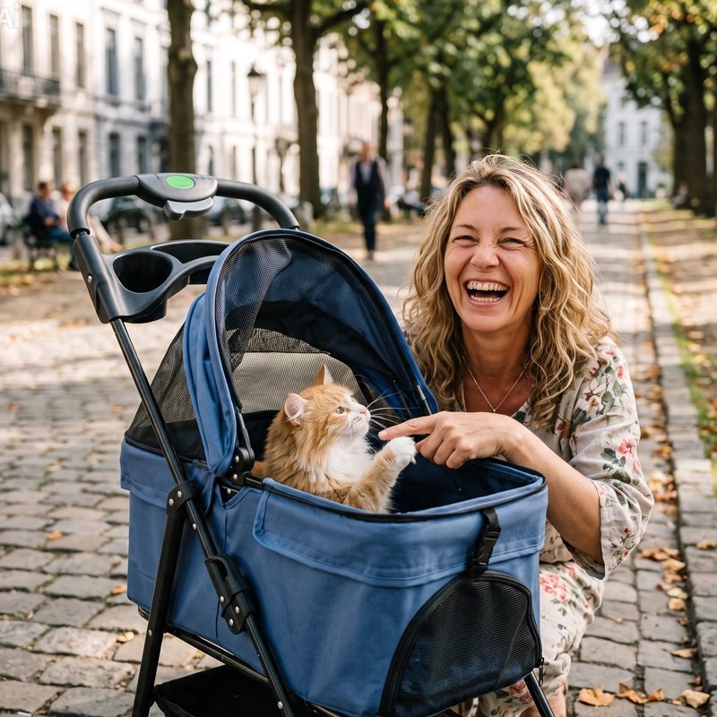 Poussette pour chat​