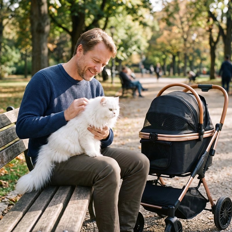 Poussette pour chat​