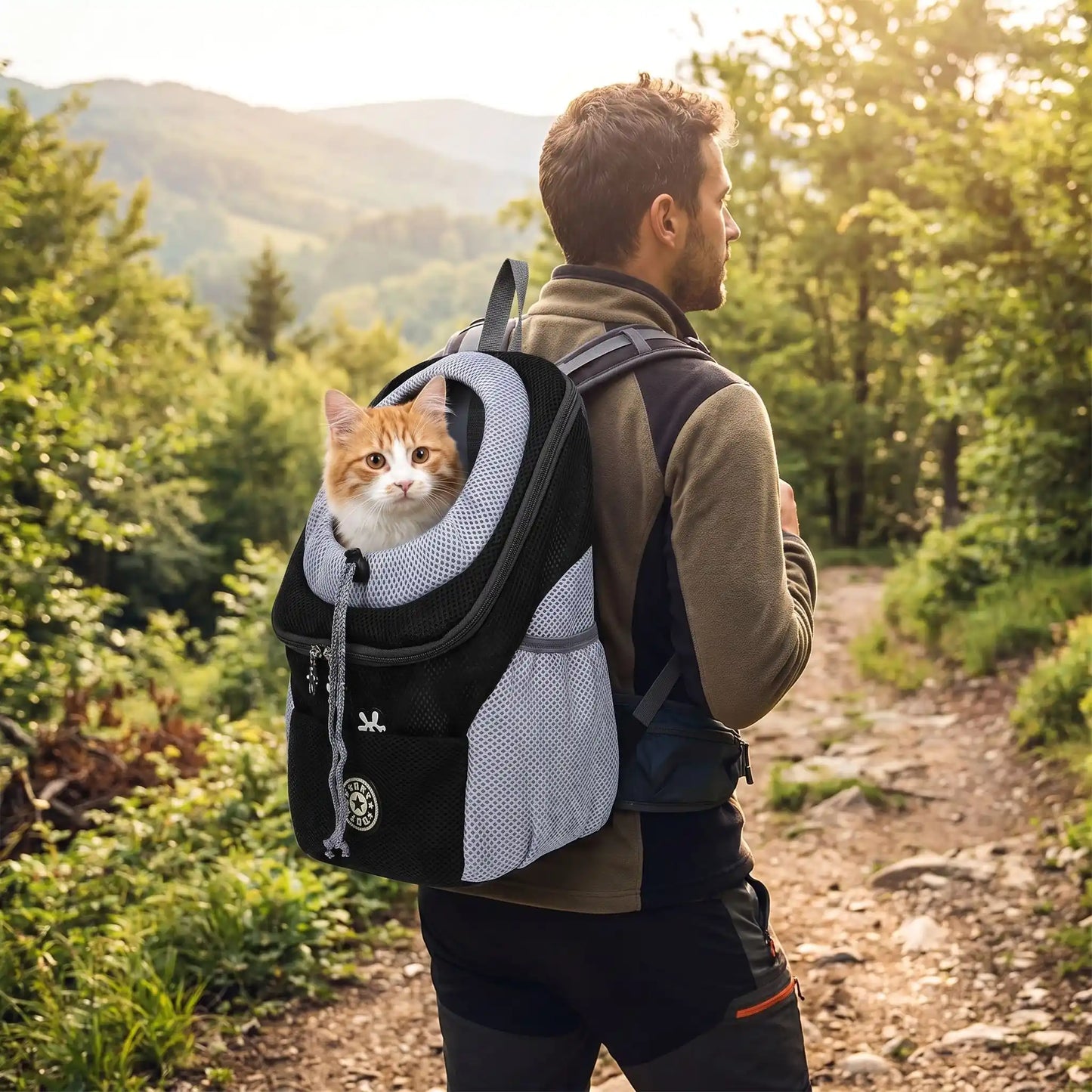 Sac à dos pour transport chat -  Pour randonnée