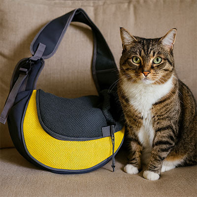 Sac de transport chat mains libres