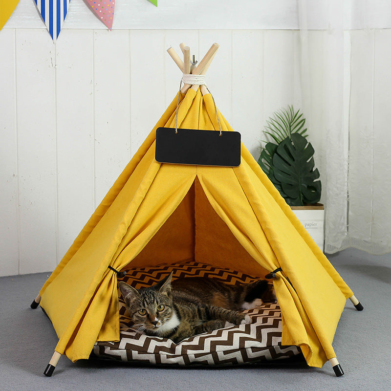 Tipi pour chat - Structure en bois de pin