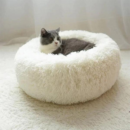 Coussin pour chat blanc