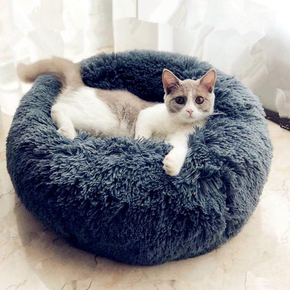 Coussin pour chat bleu marine
